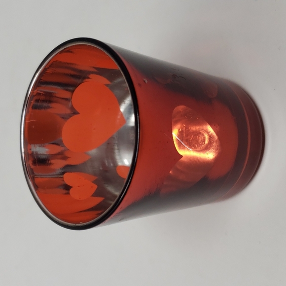 Red Heart Candle Holder